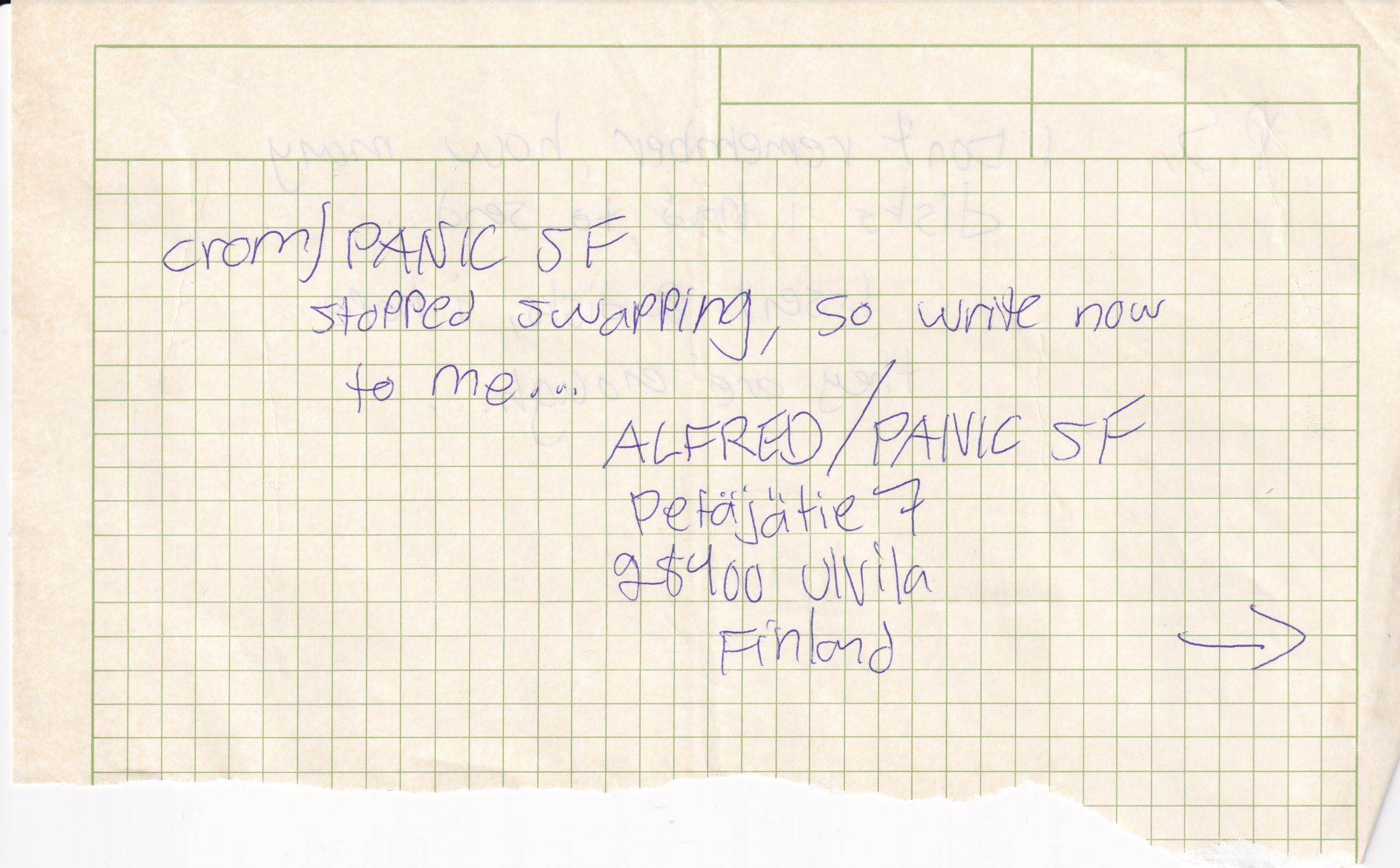 Letter 1 page A