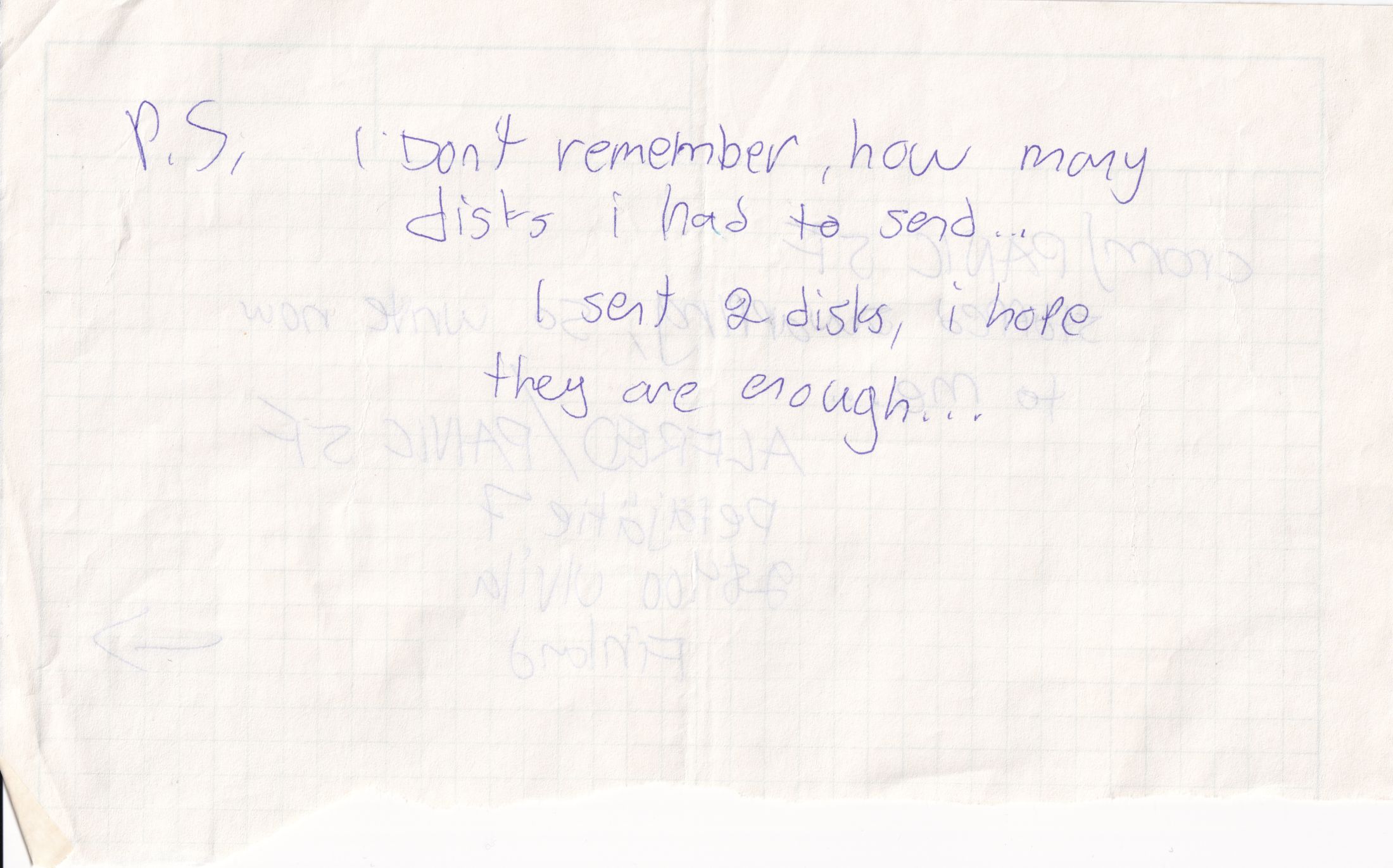 Letter 1 page B