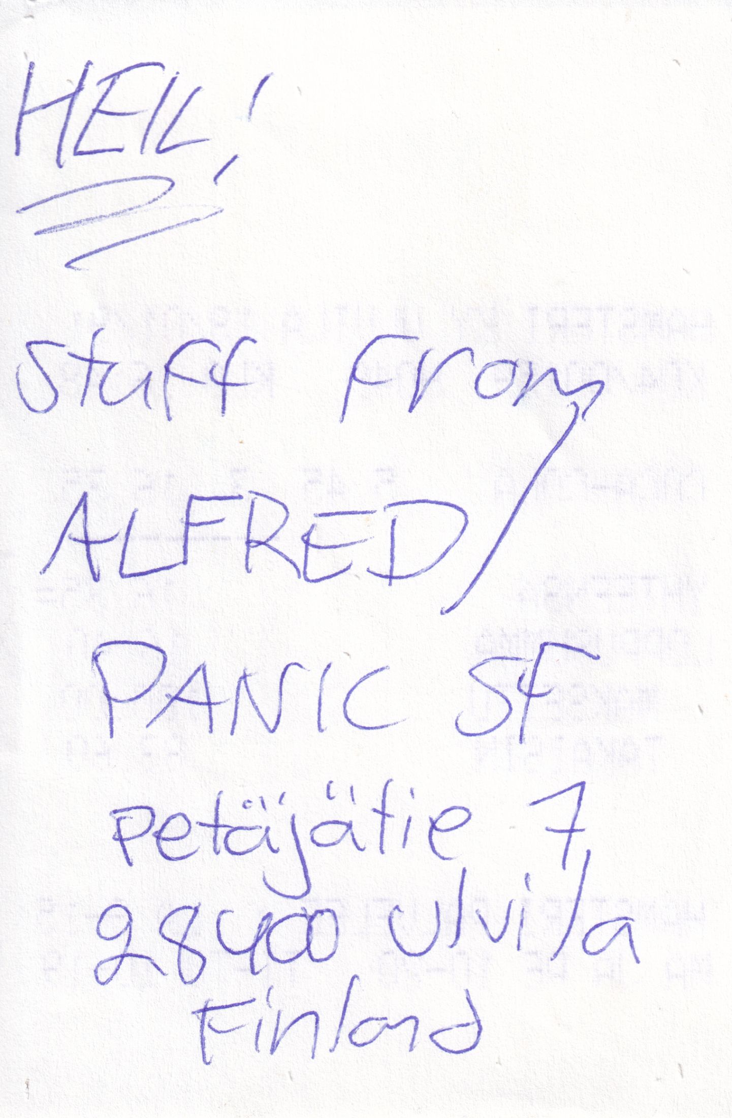 Letter 3 page A