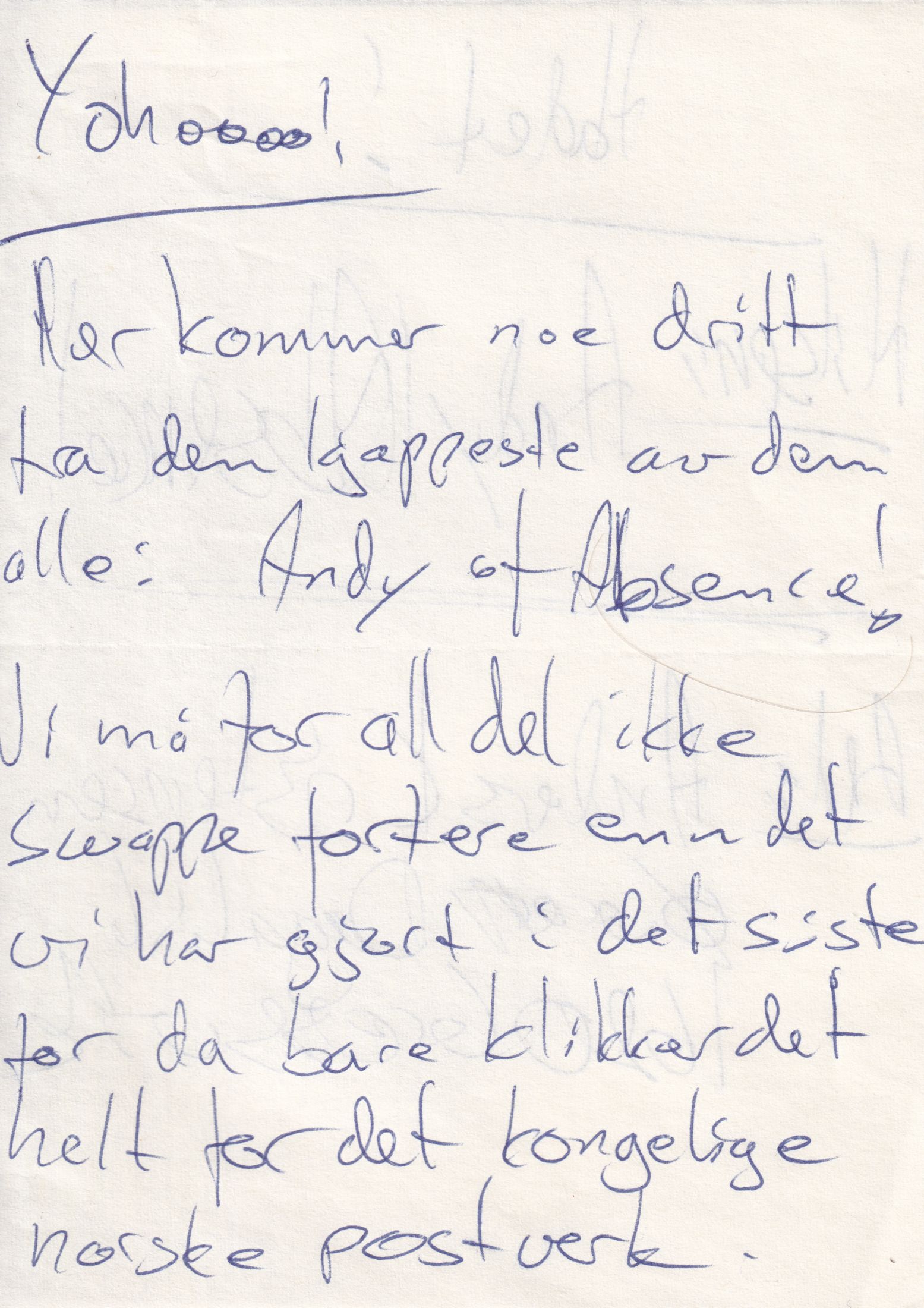 Letter 2 page A