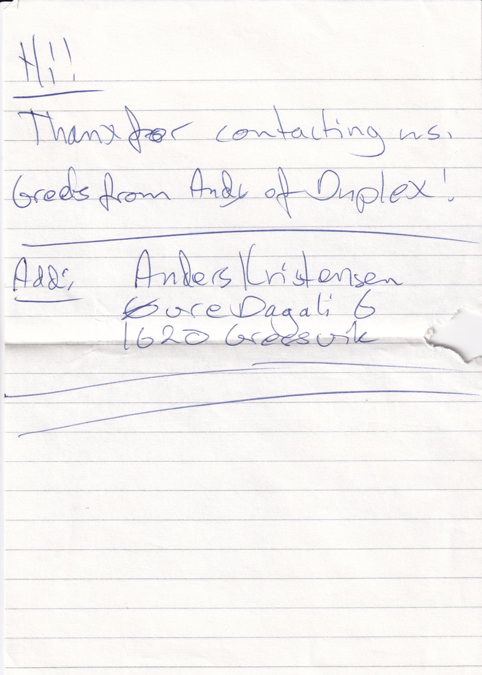 Letter 1