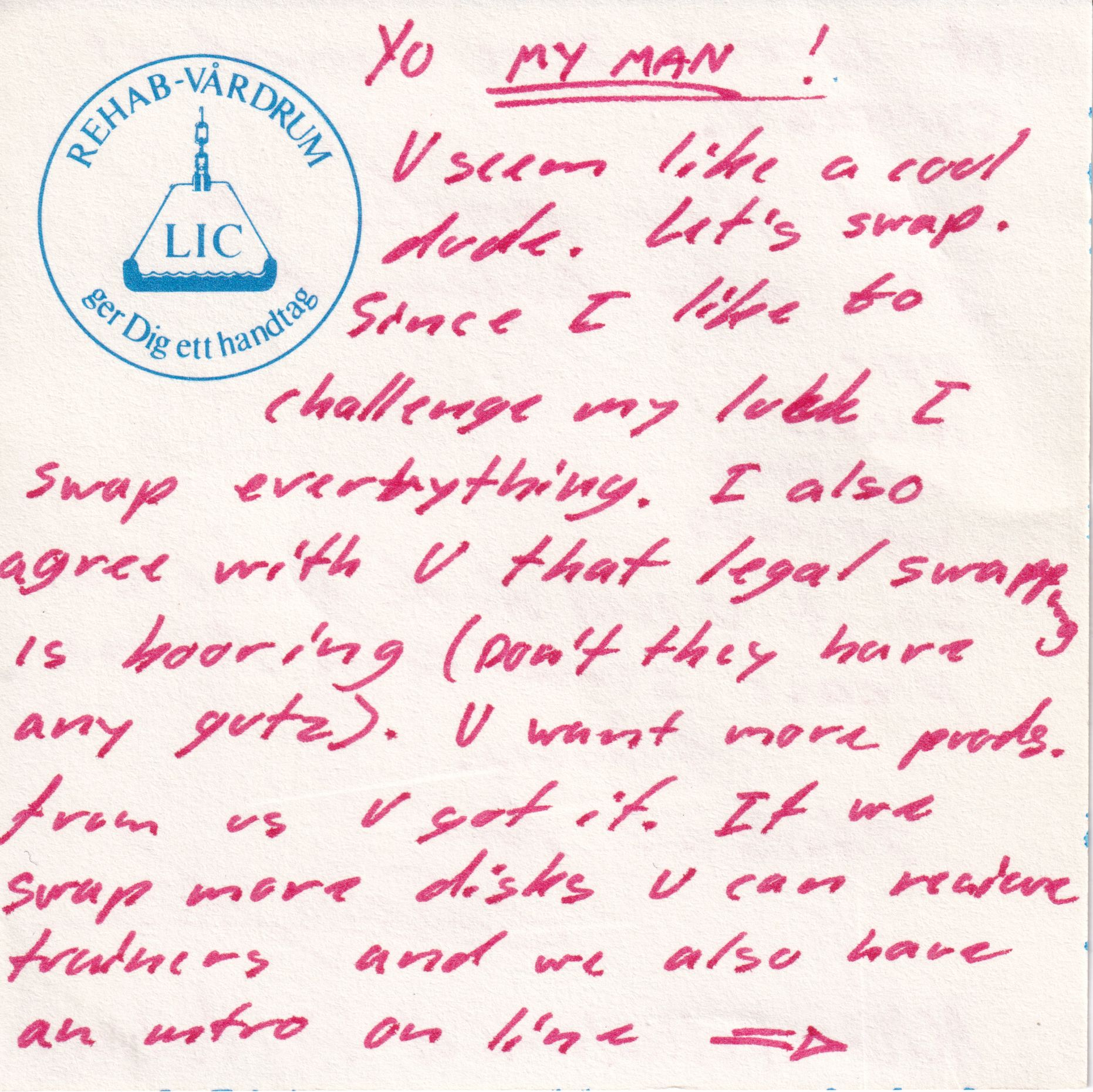 Letter 1 page A