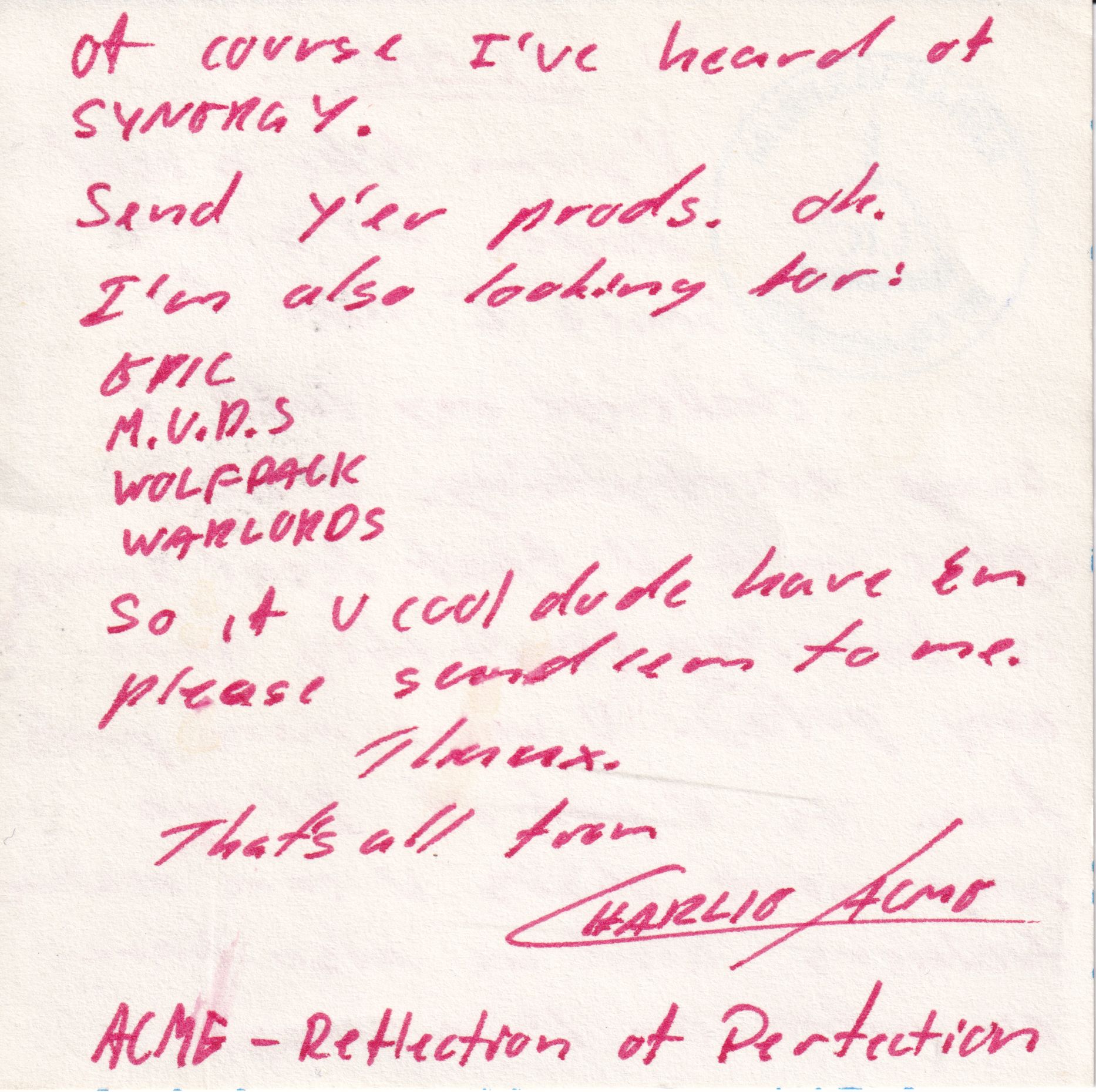 Letter 1 page B