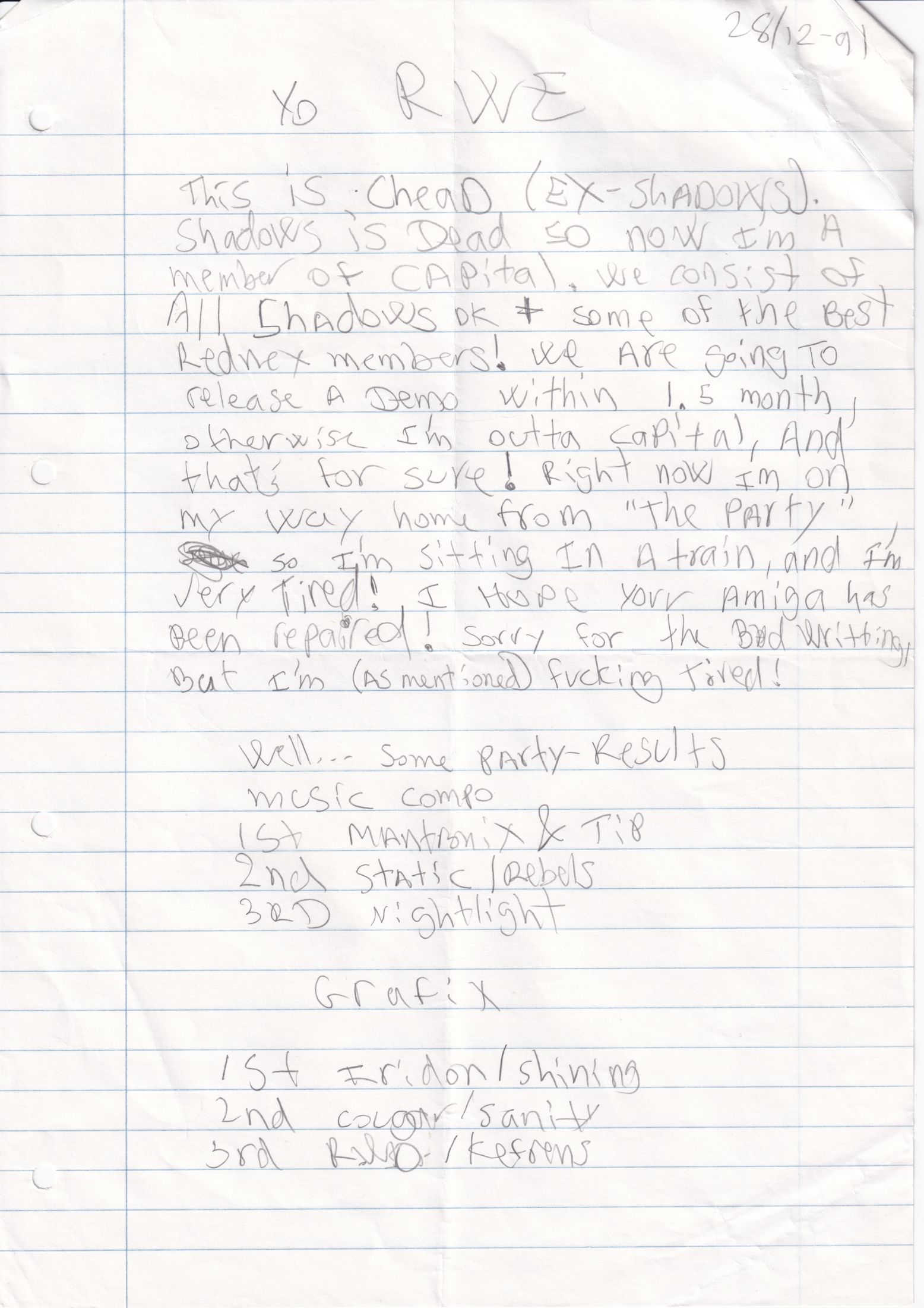 Letter 2 page A