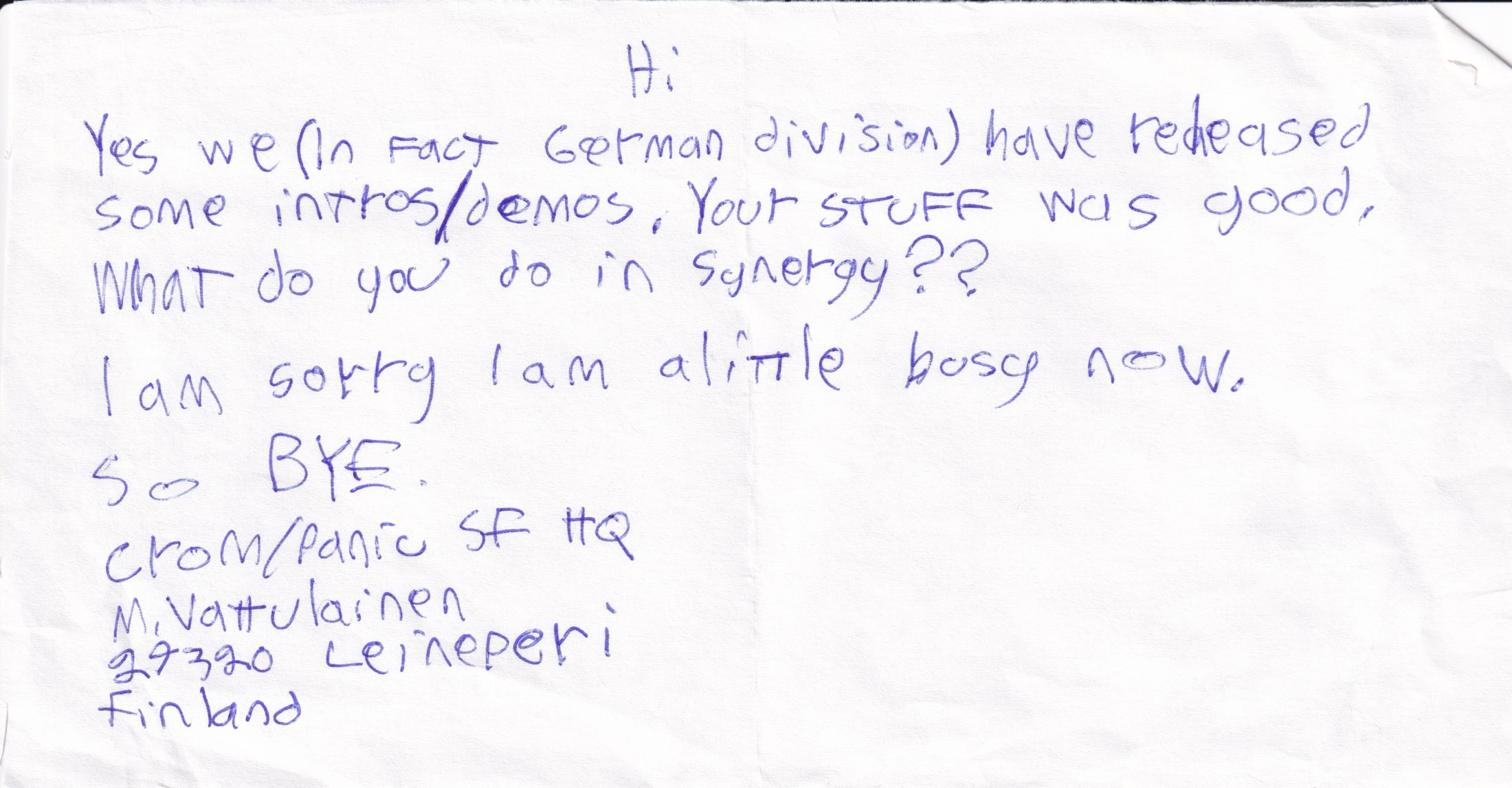 Letter 2