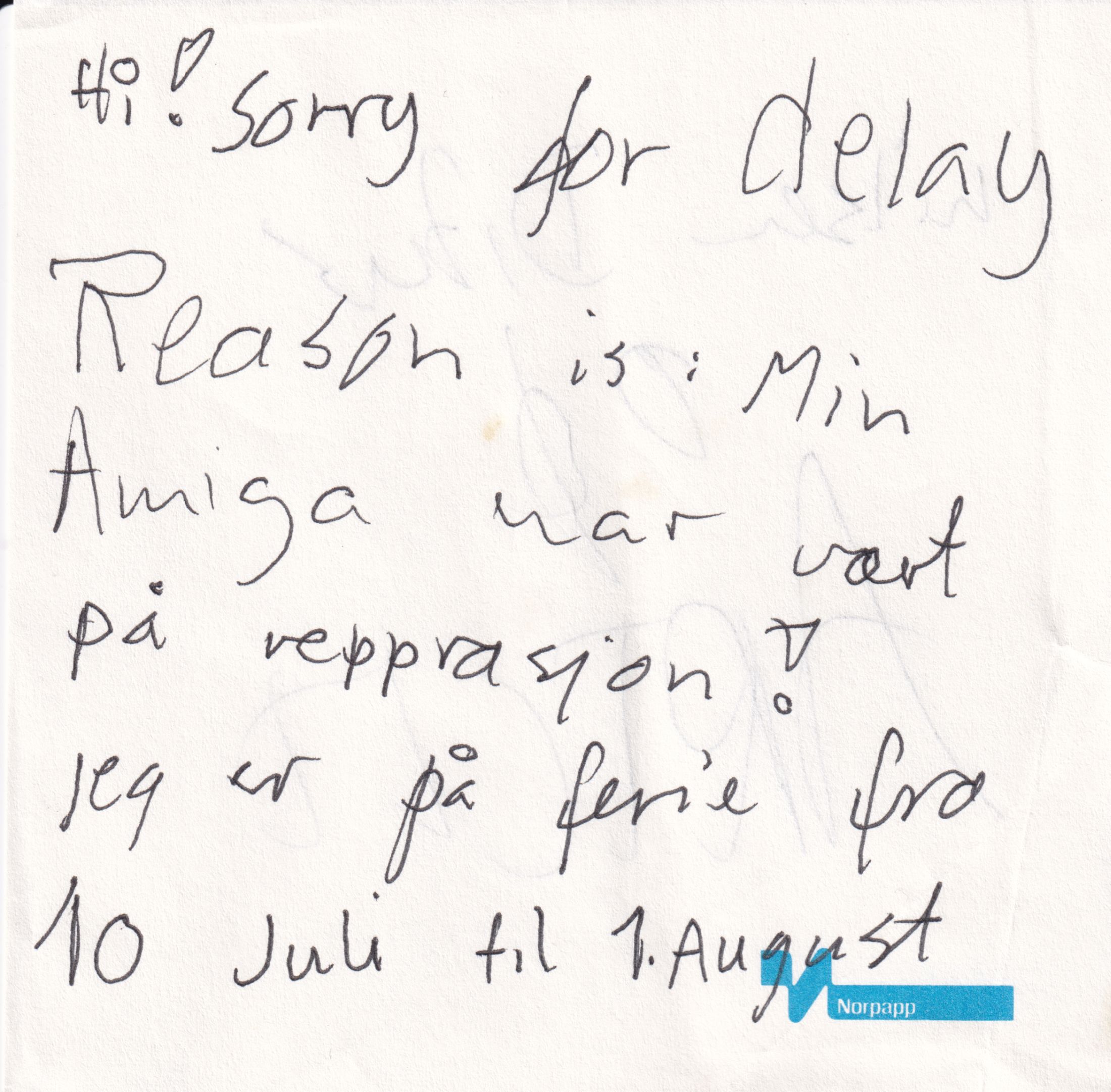 Letter 1 page A