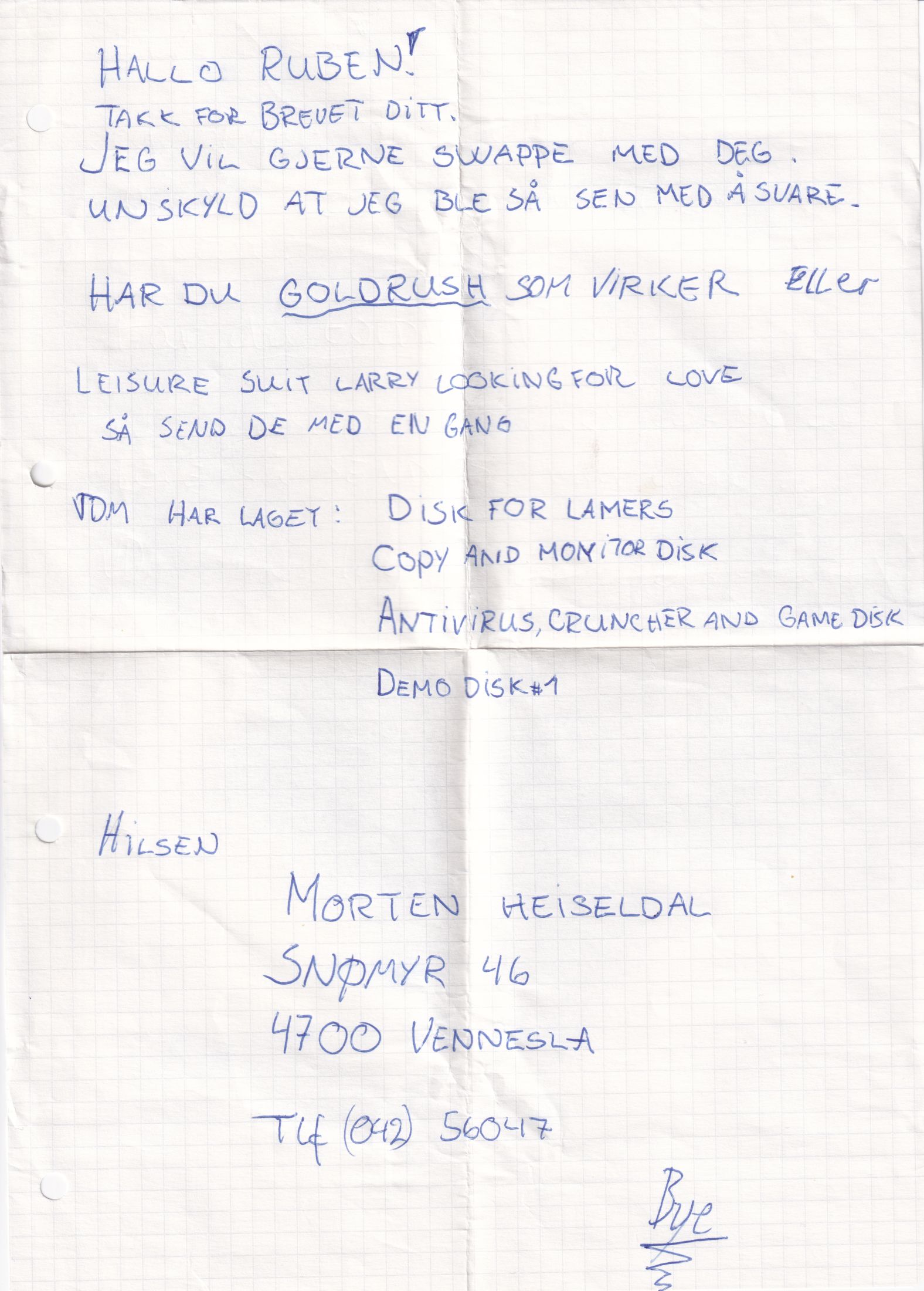 Letter 1