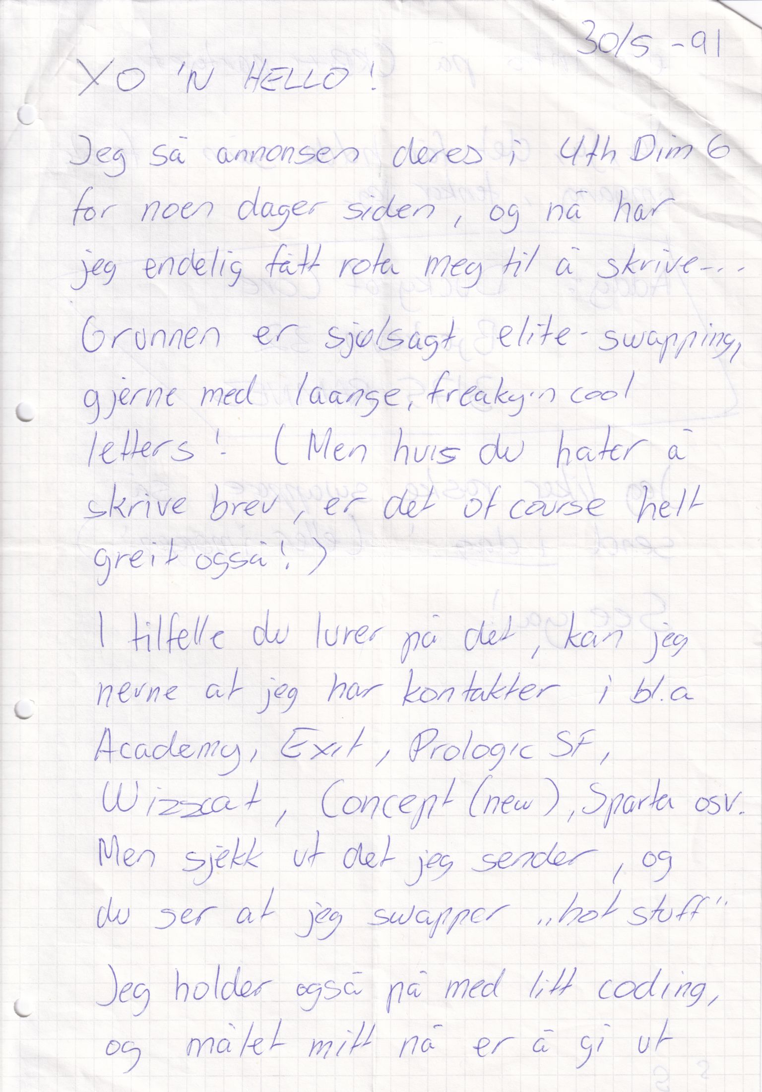 Letter 3 page A