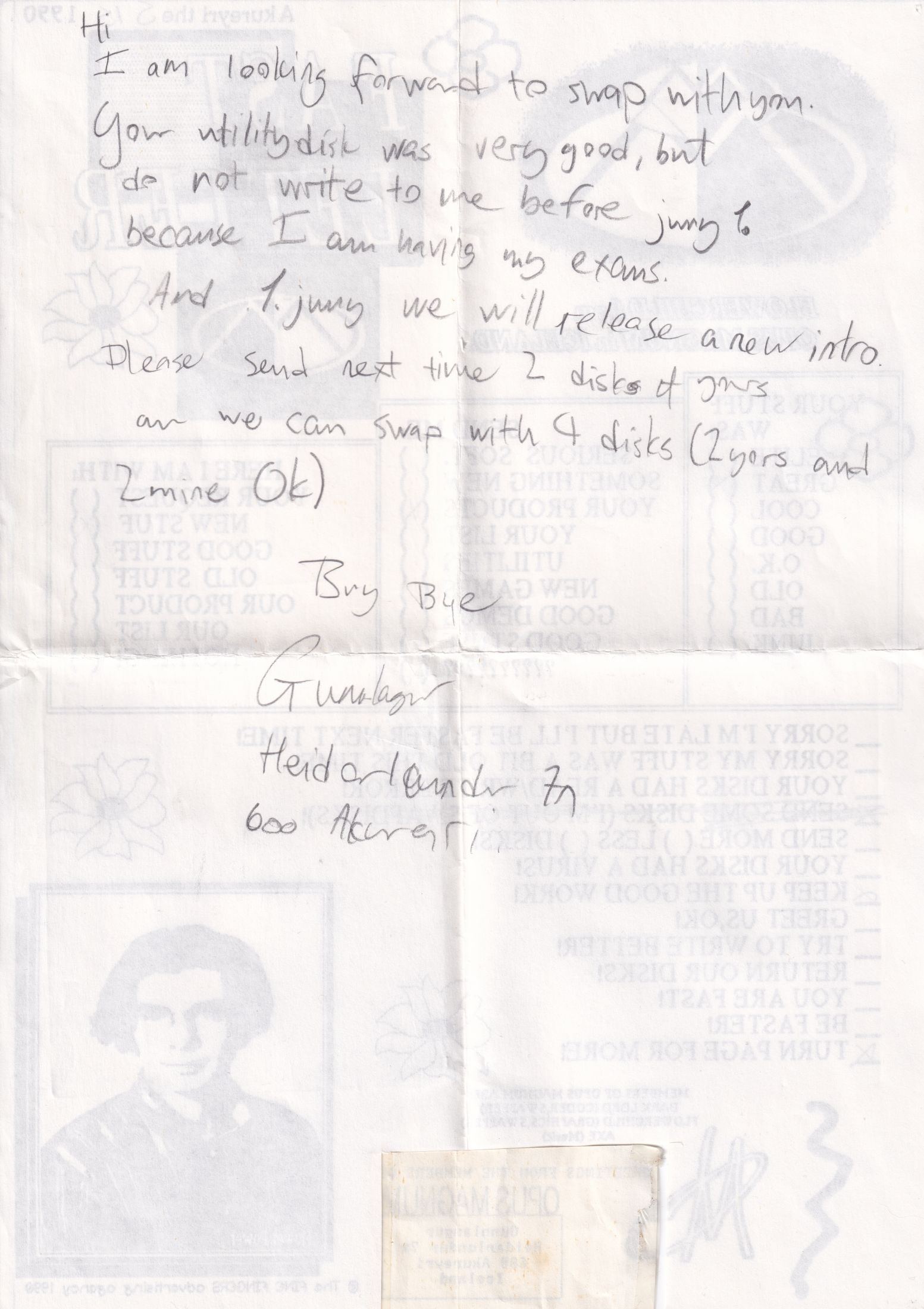 Letter 3 page B