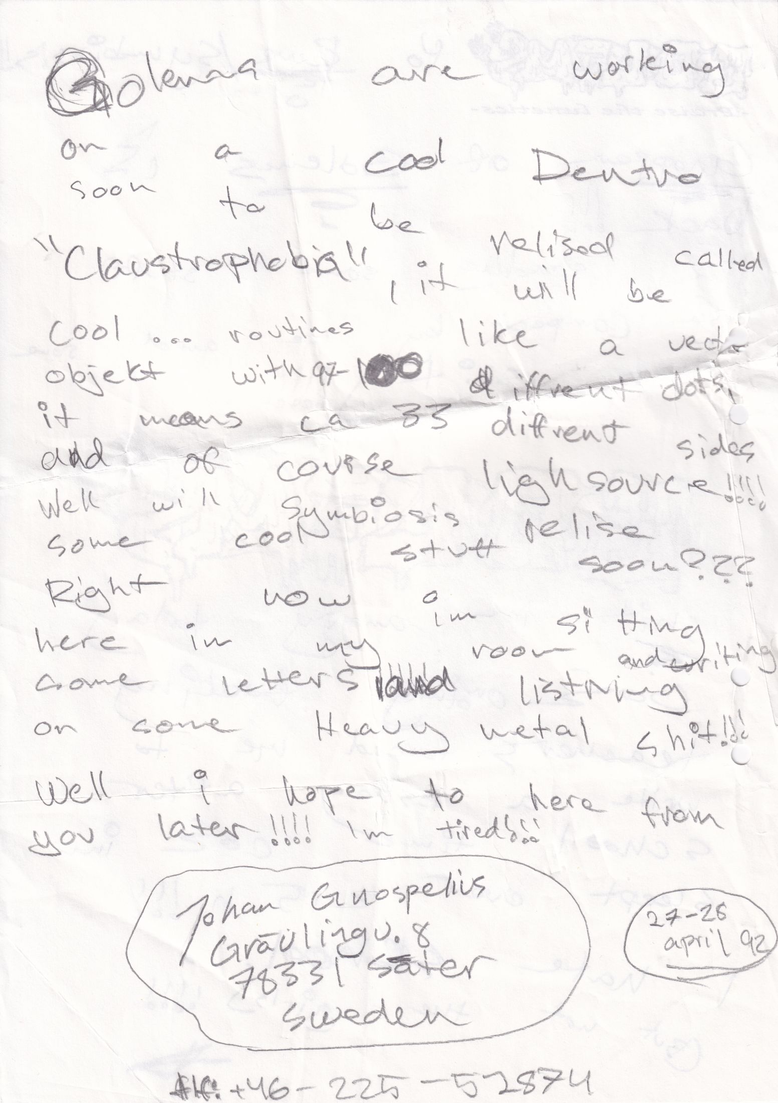 Letter 2 page B