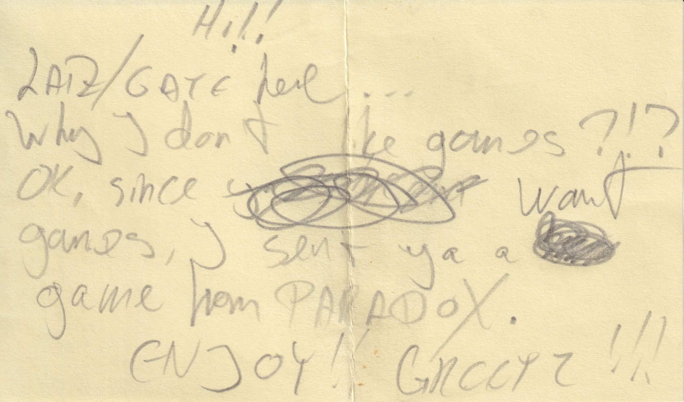 Letter 3 page A