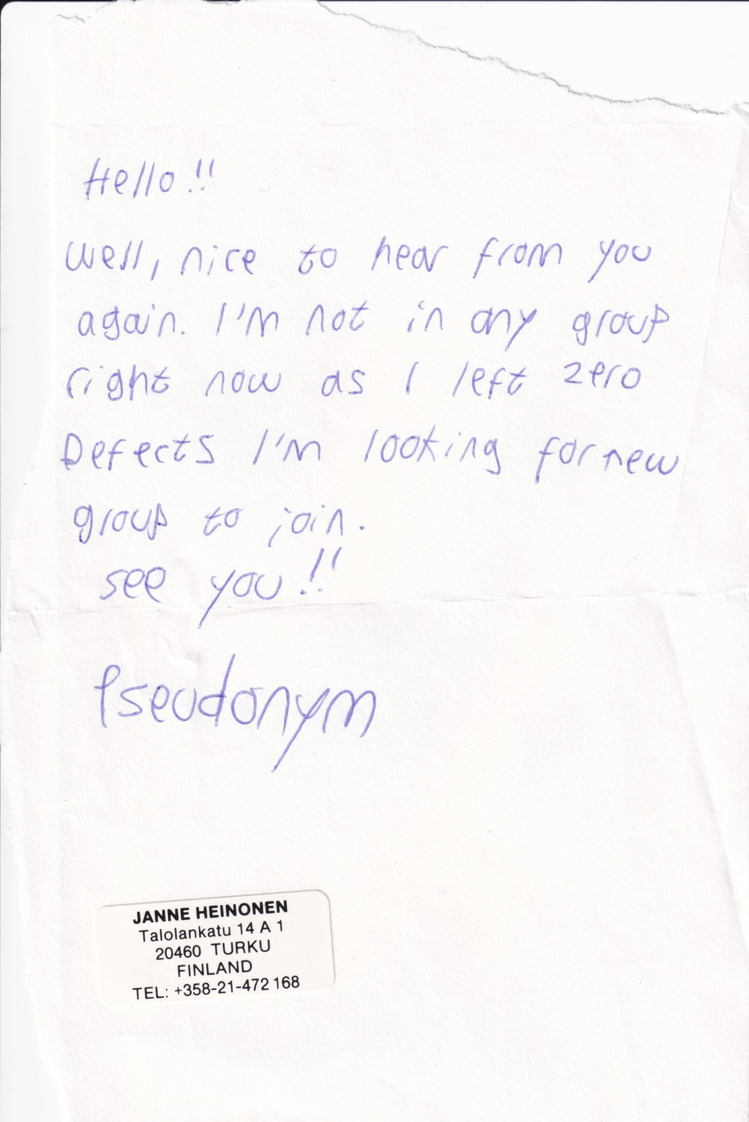 Letter 2