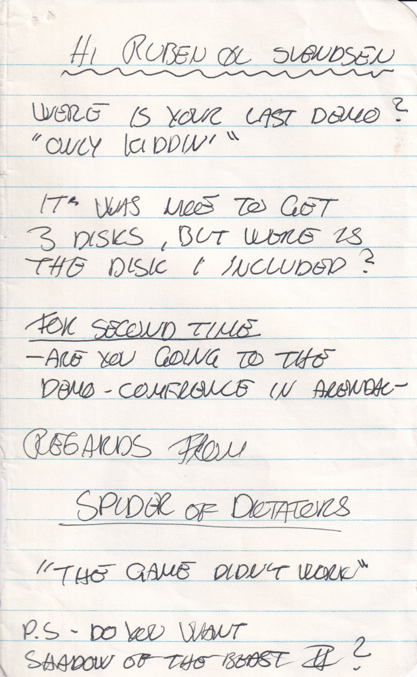 Letter 2