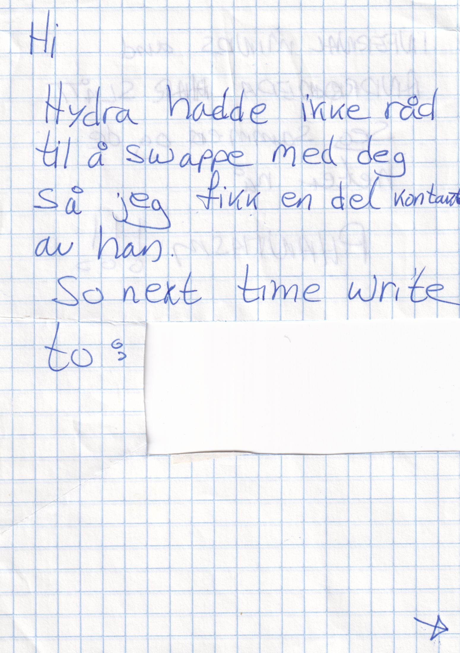 Letter 3 page A