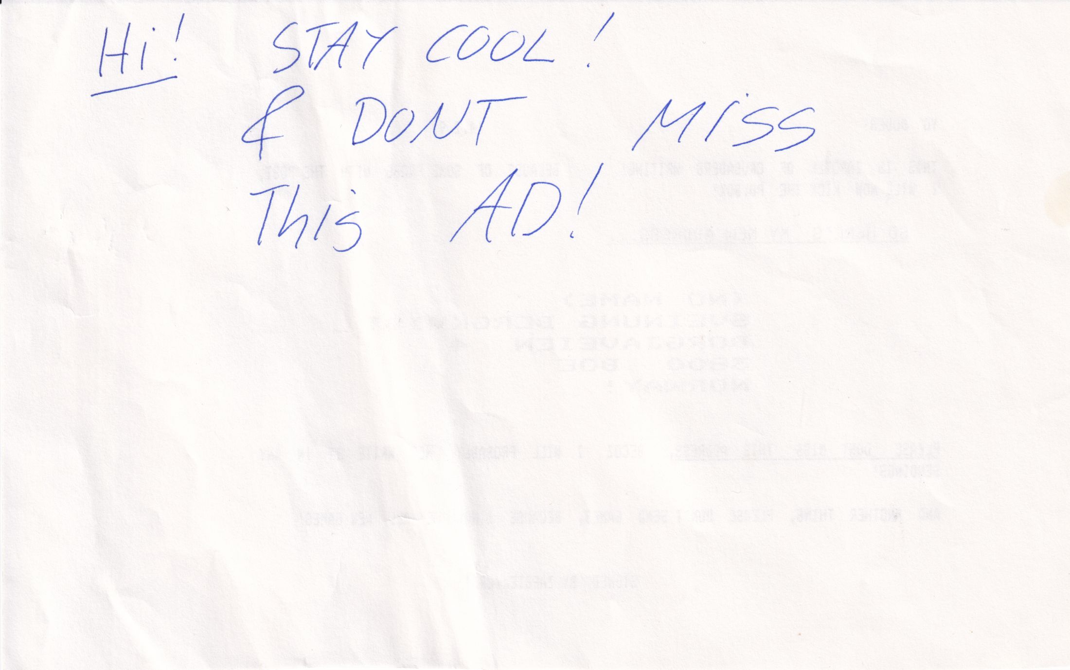 Letter 1 page B