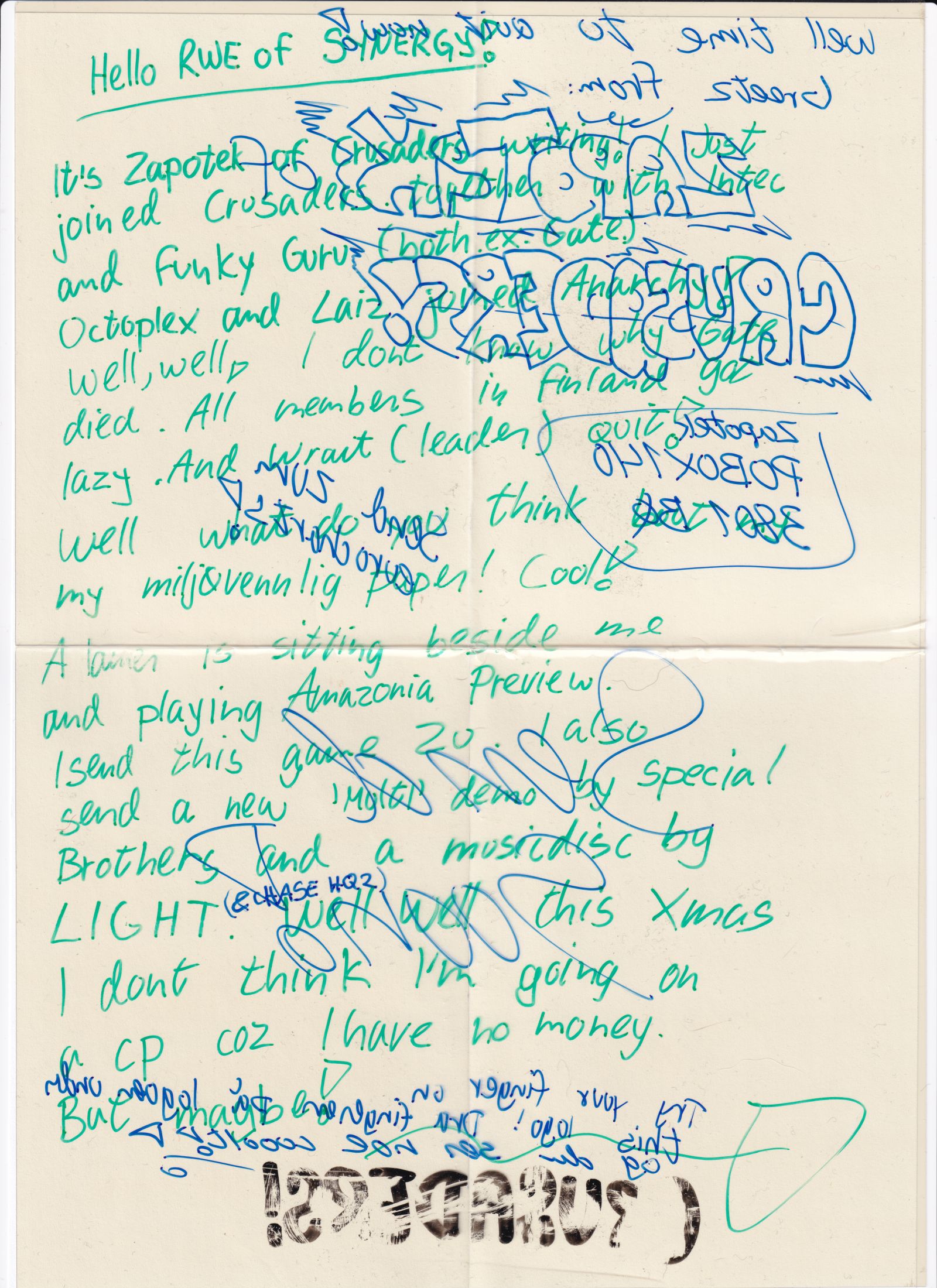 Letter 3 page A